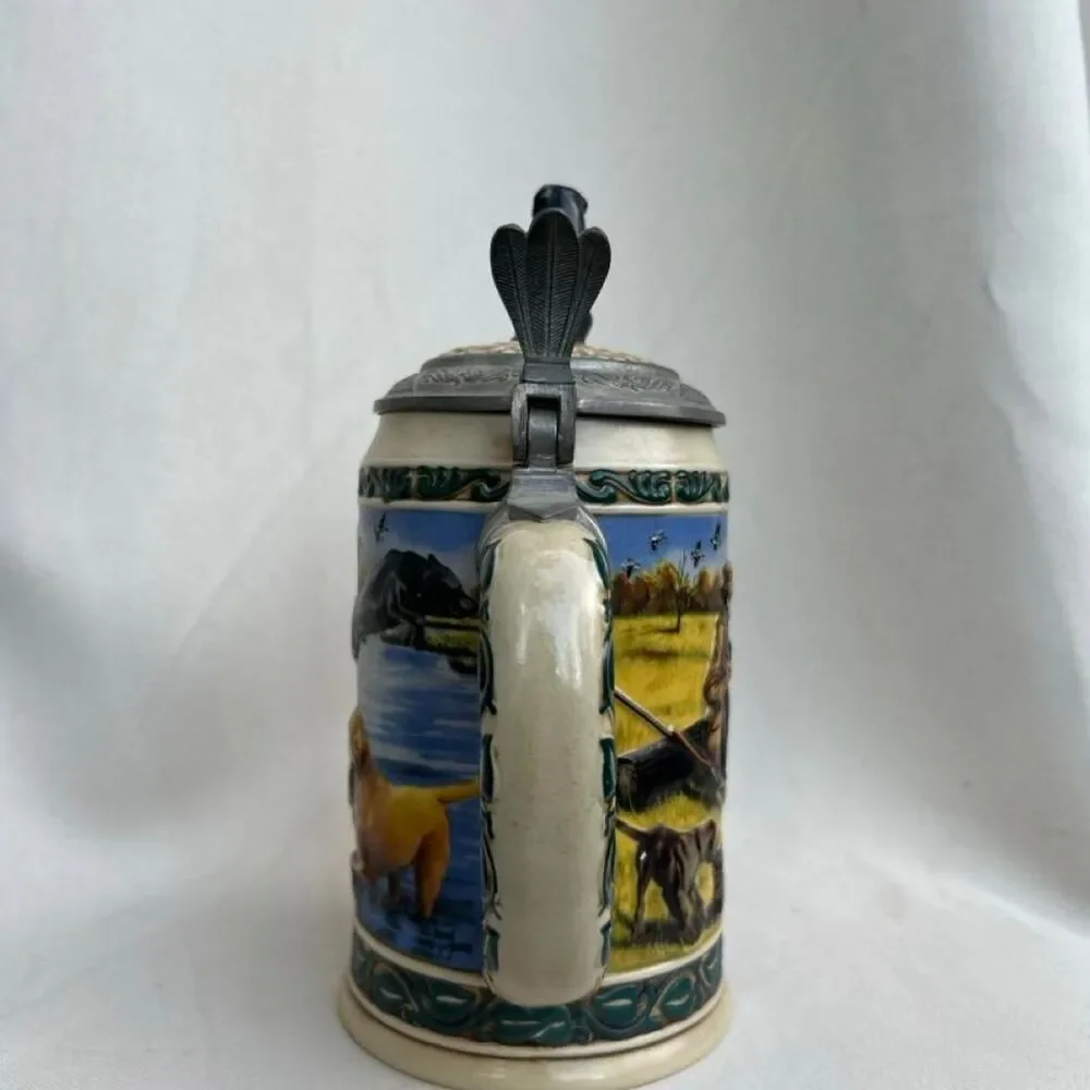 Budweiser Black Labrador Lidded Stein